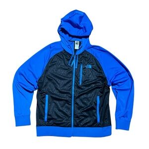 The North Face Black & Blue Mack Ease Full Zip 2.0 Hoodie Jacket, Men's XL